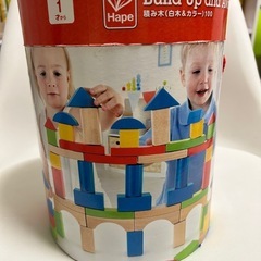 Hape(ハペ) 積み木(白木&カラー)100 E0427Aの画像