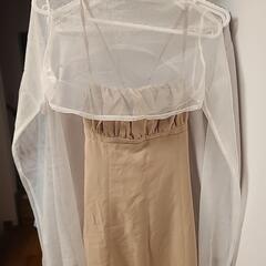 &lottie　クロップドシアートップス&ギャザーワンピースセットの画像
