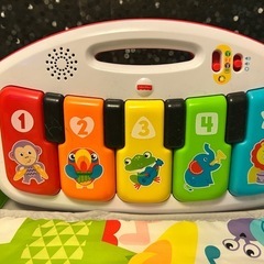 【受付終了】フィッシャープライス(fisher price)  あんよでキック! 4WAYバイリンガル・ピアノジムの画像