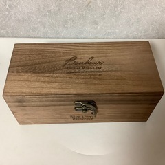木箱　カルトナージュ 空箱　木製　長方形　小物入れの画像