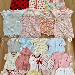 女の子🎀🍎🌼🐑 50~70センチ ベビー服 21点セット