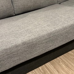 【取引中】ソファ　3人掛け　グレー　洗えるカバーの画像