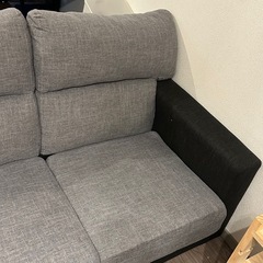 【取引中】ソファ　3人掛け　グレー　洗えるカバーの画像