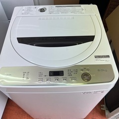 洗濯機シャープ2021年-6kg 風乾燥3kg 仙台市内無料配達・設置の画像