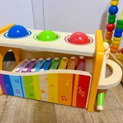 木製おもちゃセットの画像