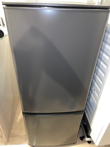 三菱電機 146Lコンパクト2ドア冷蔵庫 マットチャコール