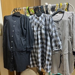 【15点】マタニティ ワンピース パンツ セット Lサイズの画像
