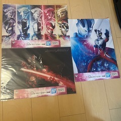 仮面ライダー ウルトラマンクリアポスターの画像
