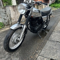 YAMAHA SR400-2 黒 格安提供車 エンジン始動確認 期間限定車体価格 現状渡し諸経費￥0の画像