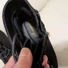 【美品】黒ショートブーツ　Мサイズの画像