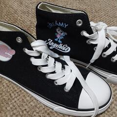 平成レトロ/ナカムラくんブラックスニーカー👟