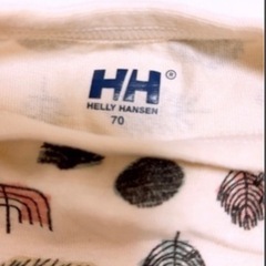 【定価9,350円！】HELLY HANSEN　マイファーストHHプリントロンパース　70サイズ　の画像