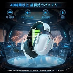 ゲーミングヘッドセット2.4G USBアダプターBluetooth 5.2有線の画像