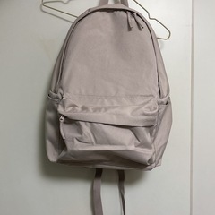 無印良品 撥水リュックサック ライトベージュの画像