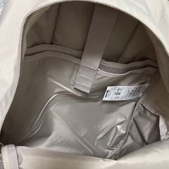 無印良品 撥水リュックサック ライトベージュの画像