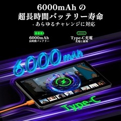2025新登場·Android 15 タブレット - タブレット 10インチ Wi-Fiモデル、12GB+64GB+2TB拡張、ケース付き、防眩光フィルム、1280*800 Incell IPS画面、アンドロイド15、8コアCPU、Widevine L1対応+6000mAh+Type-C+GMS認証、Callsky Wi-Fi 6+BT5.4+無線投影+画面分割、薄型軽量tabletの画像