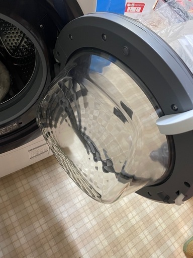 【美品】SHARP ドラム式洗濯機 ES-S7F-WR 7kg・ヒーター乾燥