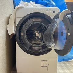 【美品】SHARP ドラム式洗濯機 ES-S7F-WR 7kg・ヒーター乾燥の画像