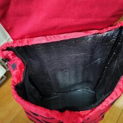 赤い花柄のcocoroショッピングカートの画像