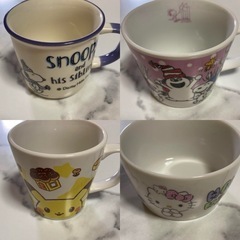 サンリオ、ピカチュウ、スヌーピー、食器セット