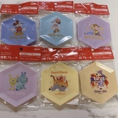 キリン　ディズニーデザイン　雪形プレート　6個セット　小皿　みっ...