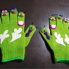 手袋シアター　キャベツの中から　ハンドメイド　　の画像