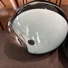 未使用品　ジェットヘルメット　水色　の画像