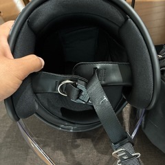 未使用品　ジェットヘルメット　水色　の画像