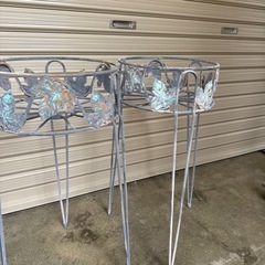 鉄製鉢植えスタンド4個の画像