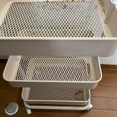 ニトリ　洗濯物ラック　サビありの画像