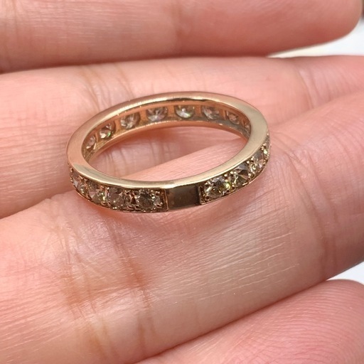 K18 エタニティリング 1.9g 約8号 1ct