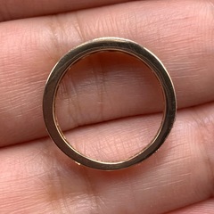 K18 エタニティリング　1.9g 約8号　1ctの画像