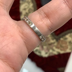 Pt950 エタニティリング　1ct 2.9g 約12号の画像