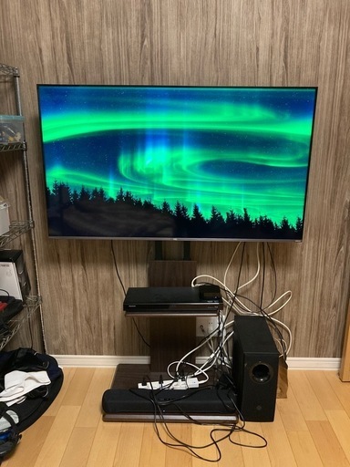 TCL C635 Apple TV 4K ヤマハサラウンドシステム Panasonic HDDディスクプレイヤー　BS/CS 4Kチューナー内蔵 x 2 Google TV Dolby Atmos Dolby Vision/HDR10/HLG対応 量子ドットLED「QLED」搭載