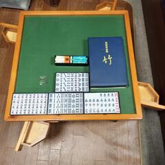 取引者様確定🔴折りたたみ麻雀台＆麻雀牌の画像