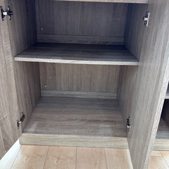 隠しキャスター付きキッチン収納棚　83cmの画像