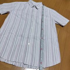 BEAMS ストライプ 半袖シャツ　Lサイズ　メンズの画像