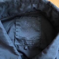 半袖シャツ バックプリント ドクロ 刺繍 ブラック L の画像