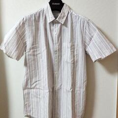 BEAMS ストライプ 半袖シャツ　Lサイズ　メンズ