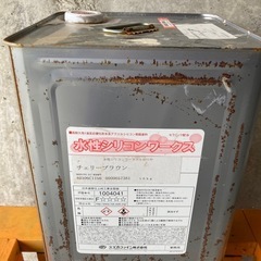 【引取り限定】11kg！中古ペンキチェリーブラウン 屋外塗装用 油性塗料 DIY好きにはお得の画像