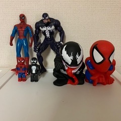 スパイダーマン　ヴェノム　ソフビ　フィギュア