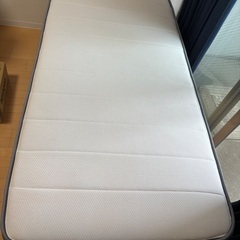 【明日受け渡し可能】N-sleep Hard 折り畳めるベッド台付きセミダブルの画像