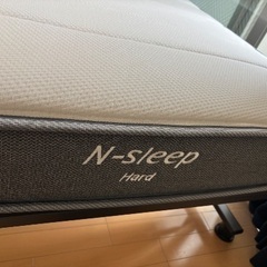 【明日受け渡し可能】N-sleep Hard 折り畳めるベッド台付きセミダブルの画像
