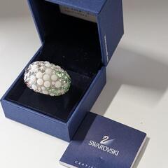 SWAROVSKIスワロフスキー パヴェ リング 指輪 イタリア国旗
