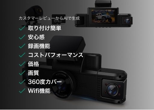 【新品・未使用】360度小型ドライブレコーダー