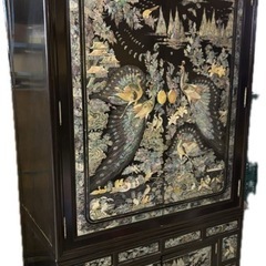 Z842 6/18までの掲載！ 螺鈿細工 李朝家具 箪笥 韓国 ...