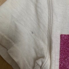 160 白×ピンクの半袖パーカーの画像