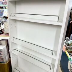 ラック 薄型 ホワイト 収納家具の画像