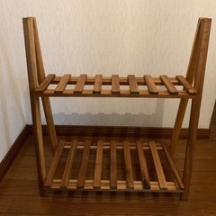 木製ラック　折りたたみ　