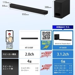 SONY テレビスピーカーの画像